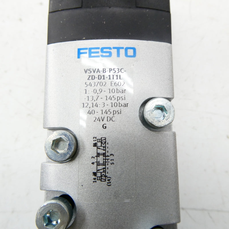 FESTO VSVA-B-P53C-ZD-D1-1T1L 543702 24VDC 145PSI NSMP