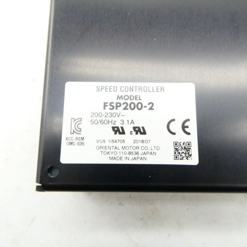 ORIENTAL MOTOR FSP200-2 200-230V 3.1A NSMP