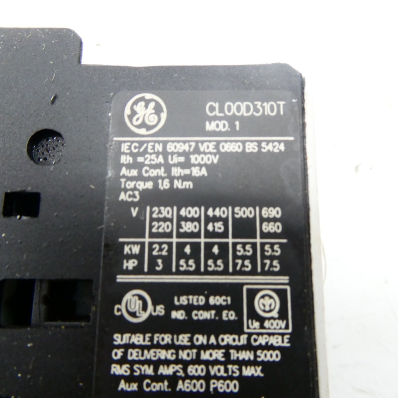 GENERAL ELECTRIC CL00D310TD 24V 16A NSMP