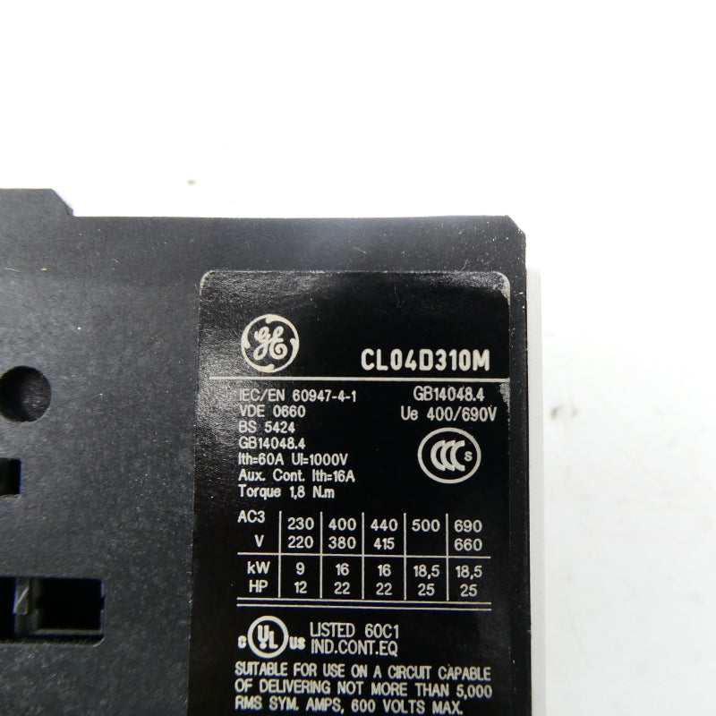 GENERAL ELECTRIC CL04D310M 24VDC 60A NSMP