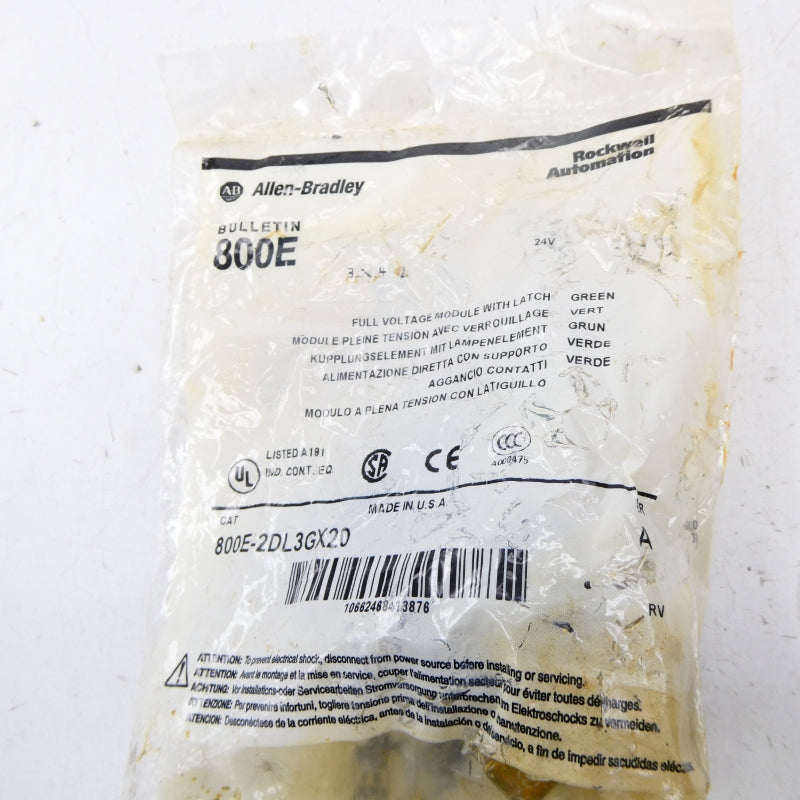 ALLEN BRADLEY 800E-2DL3GX20 SER. A 24V NSMP