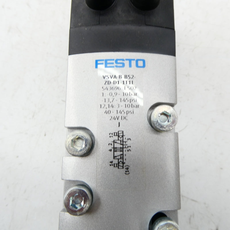 FESTO VSVA-B-B52-ZD-D1-1T1L 543696 40-145PSI NSMP