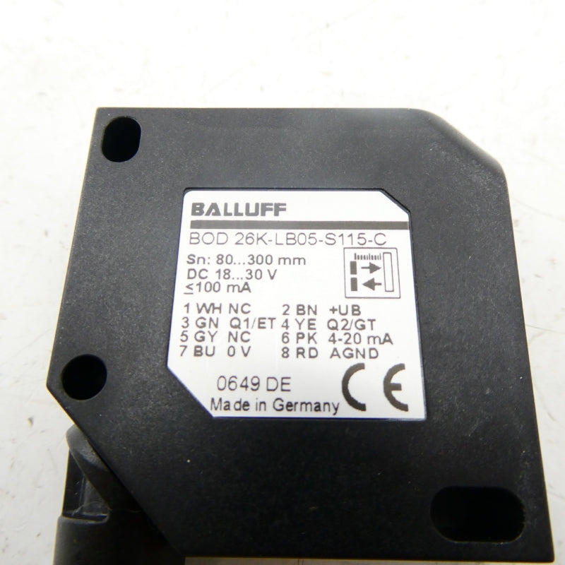 BALLUFF BOD26K-LB05-S115-C 18-30VDC NSMP