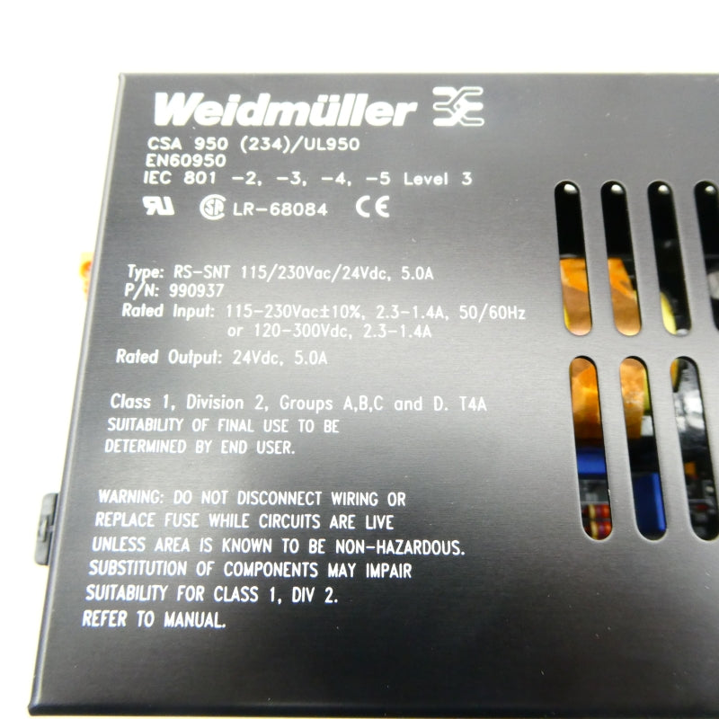 WEIDMULLER 990937 RS-SNT 115-230VAC 1.4-2.3A NSMP