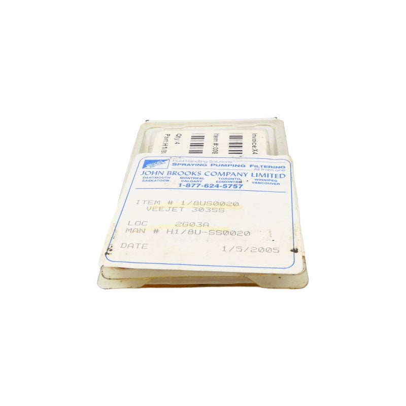 JOHN BROOKS COMPANY H1/8U-SS0020 (PKG OF 4) NSFS