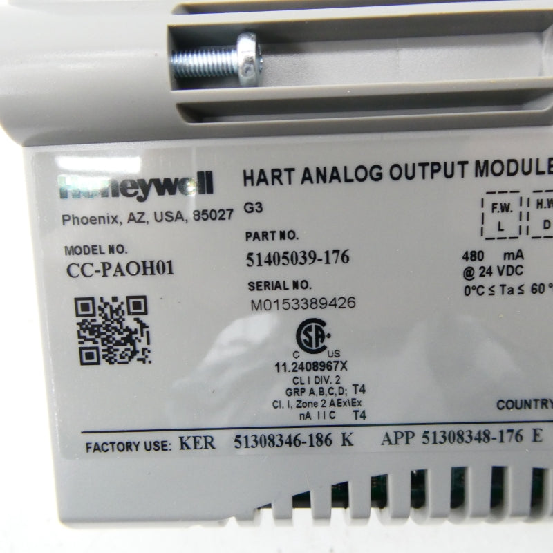 HONEYWELL CC-PAOH01 51405039-176 24VDC NSNP