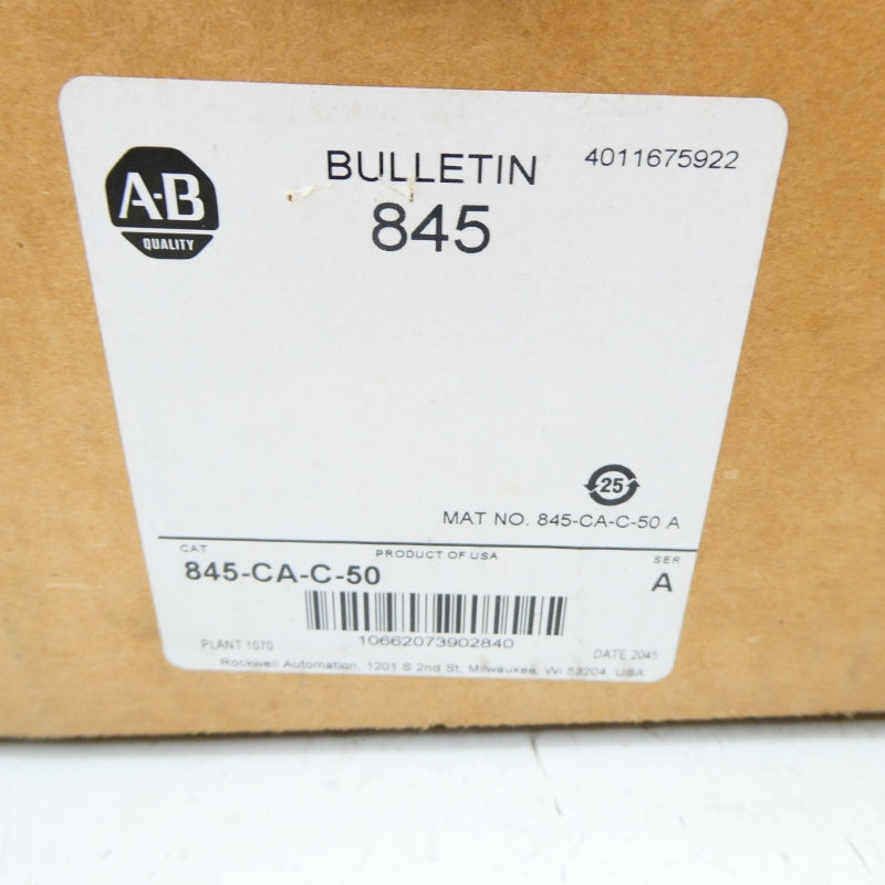 ALLEN BRADLEY 845-CA-C-50 SER. A NSMP