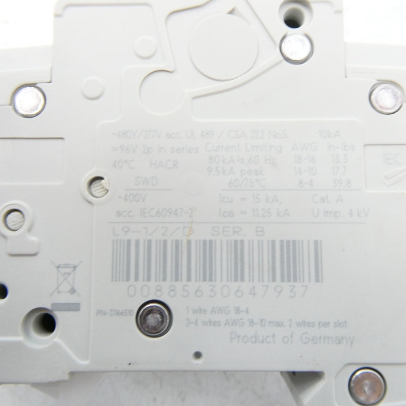 SPRECHER+SCHUH L9-1/2/D SER. B 277VAC 1A NSMP
