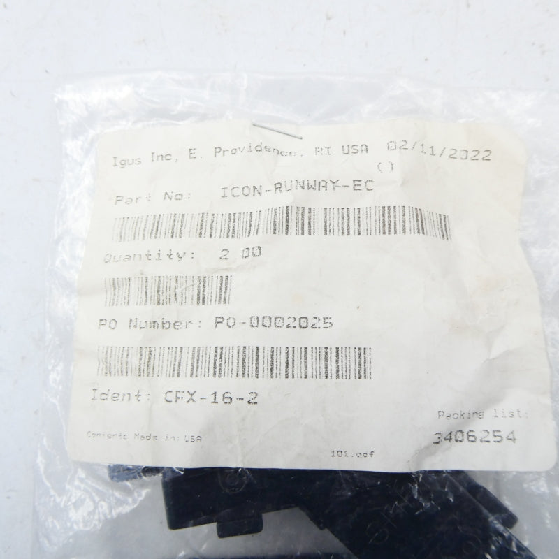 IGUS CFX-16-2 (PKG OF 2) NSMP