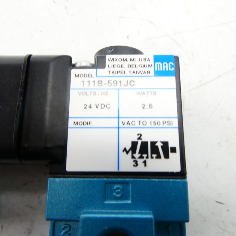 MAC 111B-591JC 24VDC 150PSI NSMP