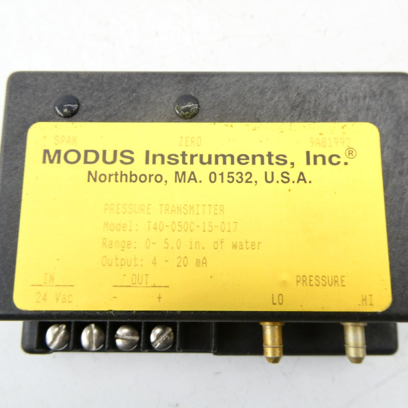 MODUS INSTRUMENTS T40-050C-15-017 0-5.0" NSMP