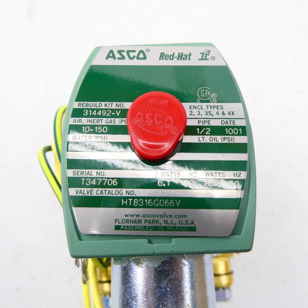 ASCO HT8316G066V 110/120V 10-125PSI 1/2" NSMP