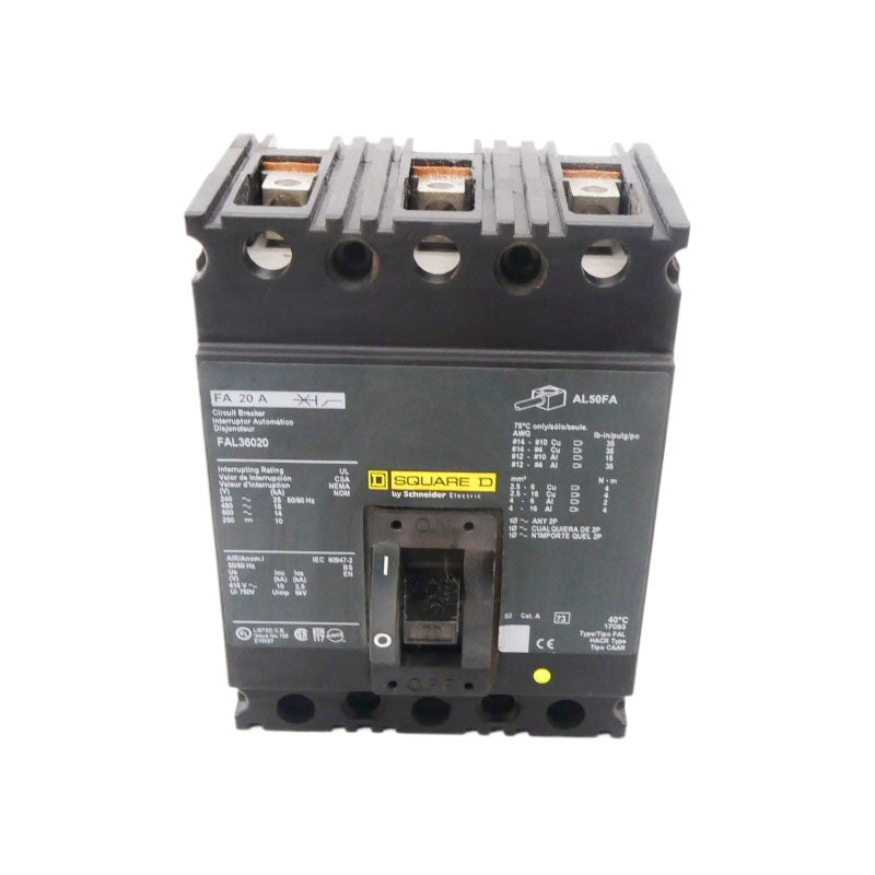 SQUARE D FAL36020 600V 20A (GREEN) NSNP