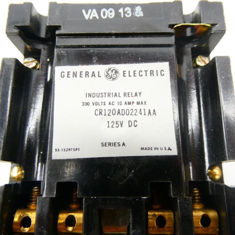 GENERAL ELECTRIC CR120AD02241AA SER. A 125VDC 10A NSMP