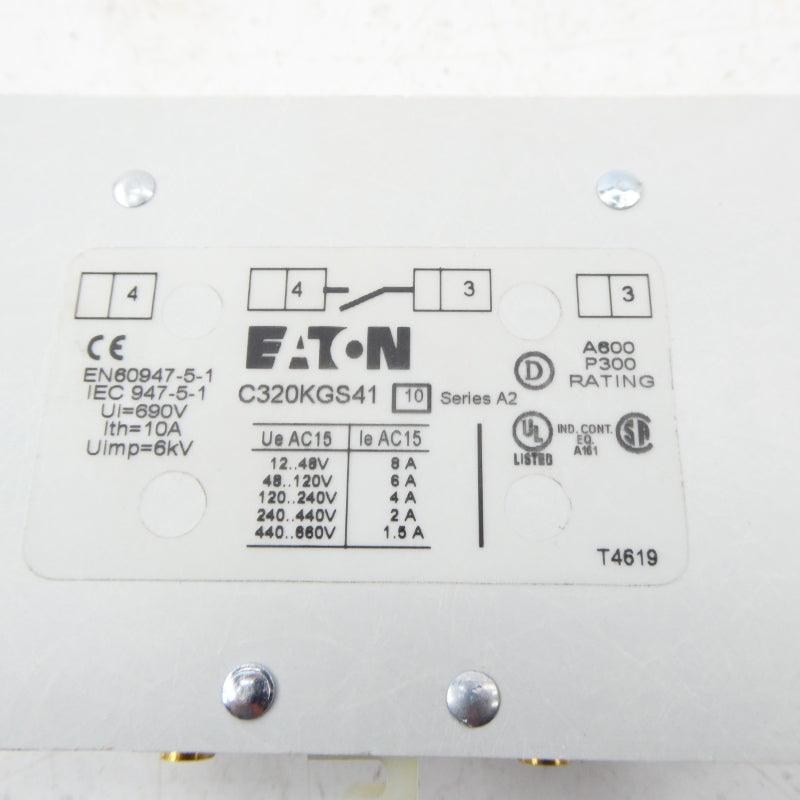 EATON C320KGS41 SER. A2 440-660VAC 1.5A NSMP