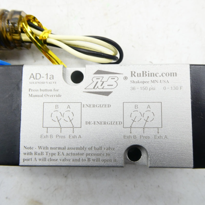 RUBINC AD-1A 110VAC 36-150PSI NSNP