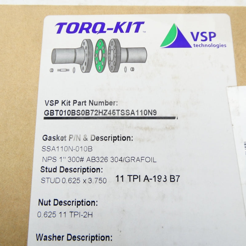 VSP TECHNOLOGIES GBT010BS0B72HZ45TSSA110N9 NSFS