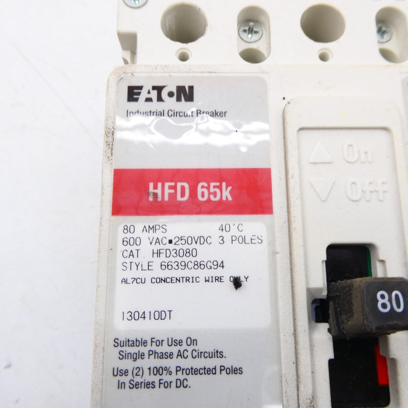 EATON HFD3080 600VAC 80A NSNP