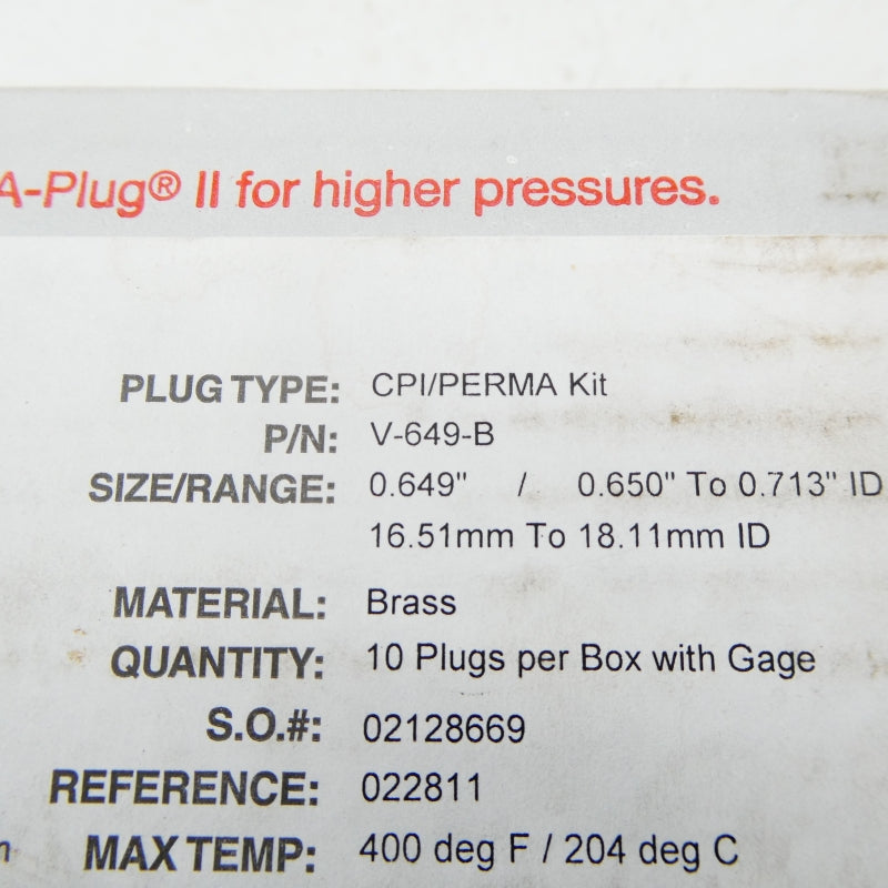 CURTIS WRIGHT V-649-B (PKG OF 10) NSFS