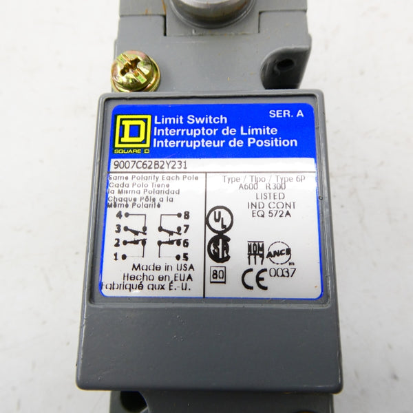 SQUARE D 9007C62B2Y231 SER. A NSMP