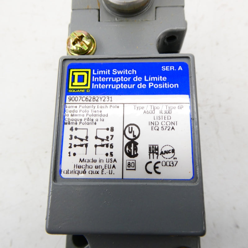 SQUARE D 9007C62B2Y231 SER. A NSMP