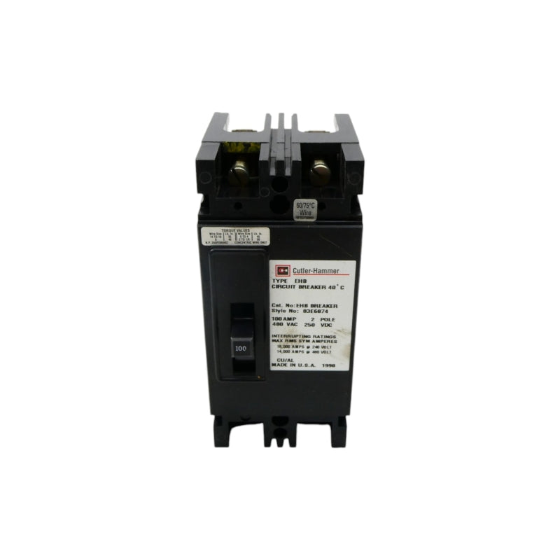 CUTLER HAMMER EHB2100 480VAC 100A NSNP