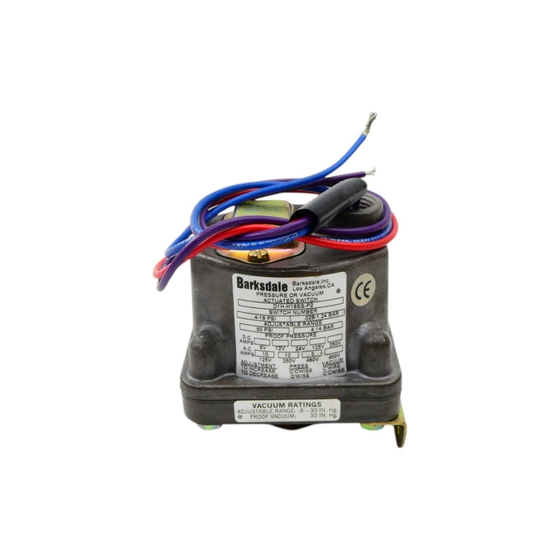 BARKSDALE D1H-H18SS-P2 480VAC 3A .4-18PSI NSNP