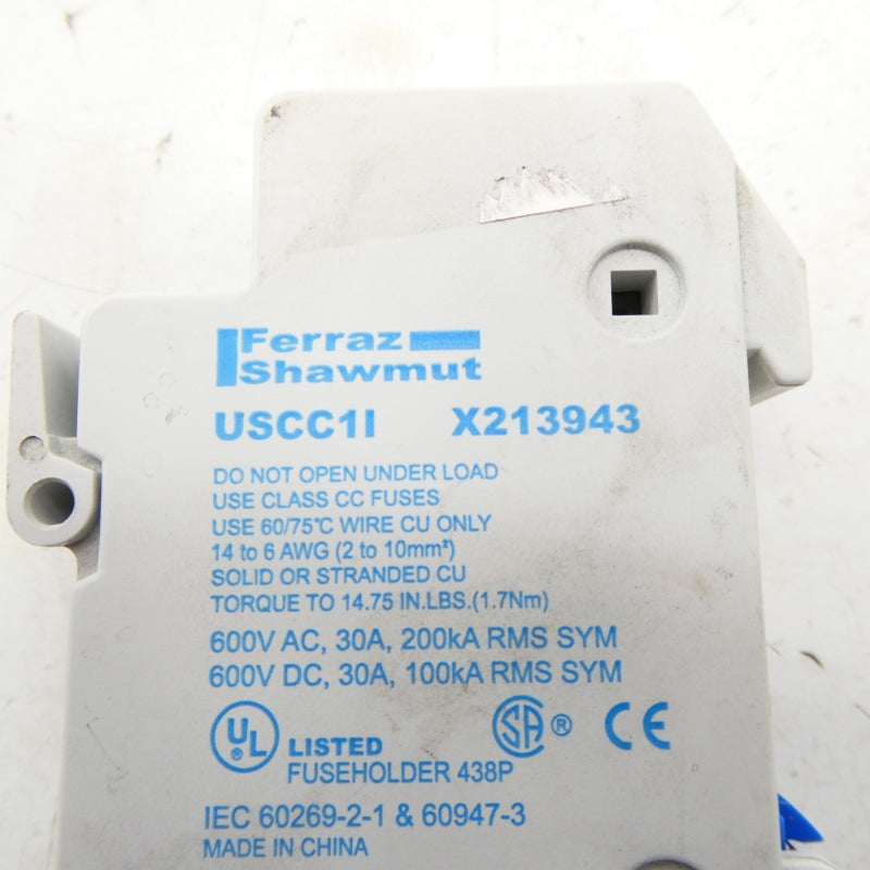 FERRAZ SHAWMUT USCC1I X213943 600VAC/DC 30A NSNP