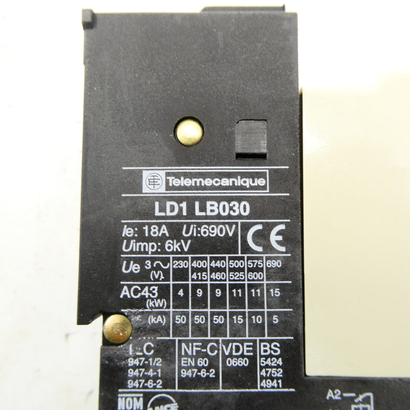 TELEMECANIQUE LD1LB030N 460-480V 18A NSMP