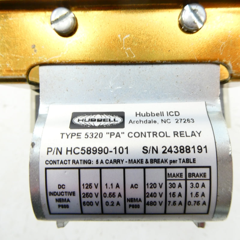 HUBBELL HC58990-101 600V 0.2A NSNP
