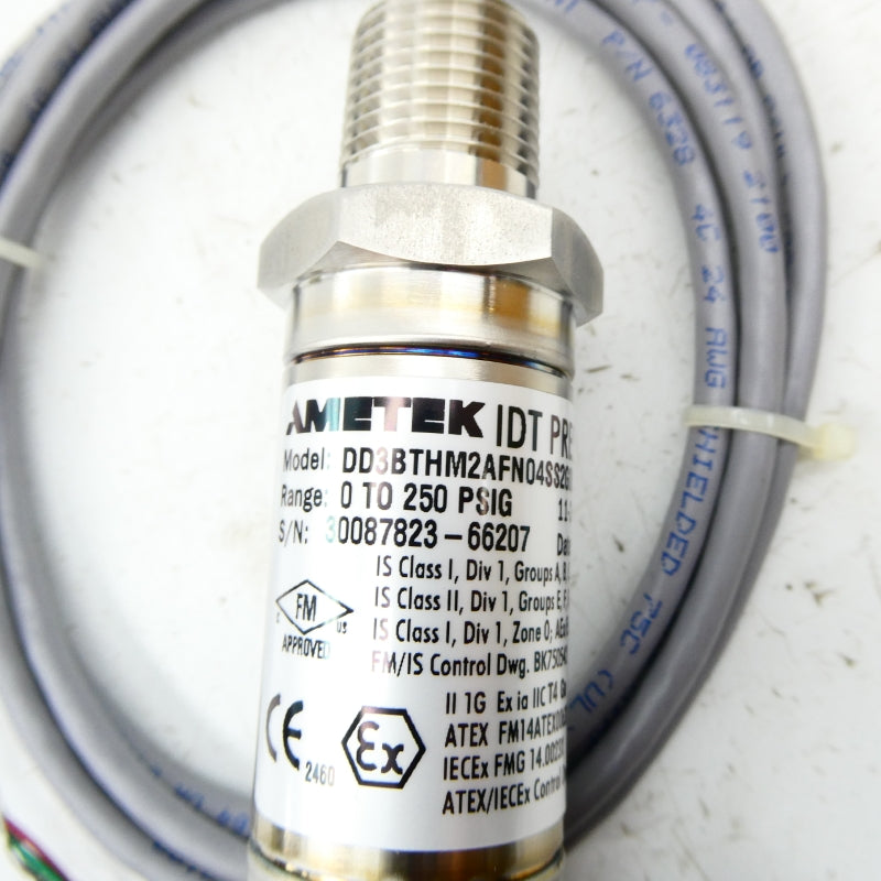 AMETEK DD3BTHM2AFN04SS2G00250 11-28VDC 0-250PSI NSNP