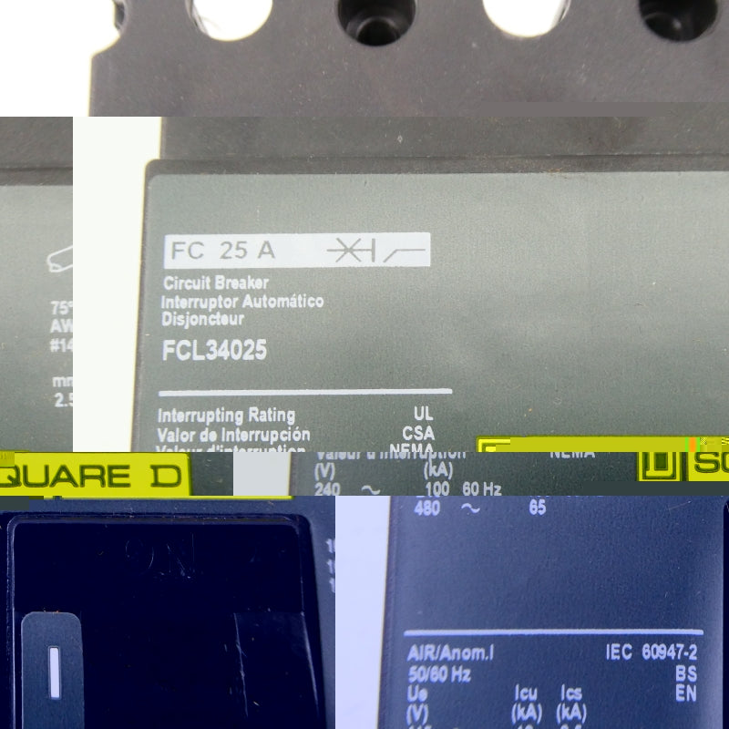 SQUARE D FCL34025 480V 25A (GREEN) NSNP