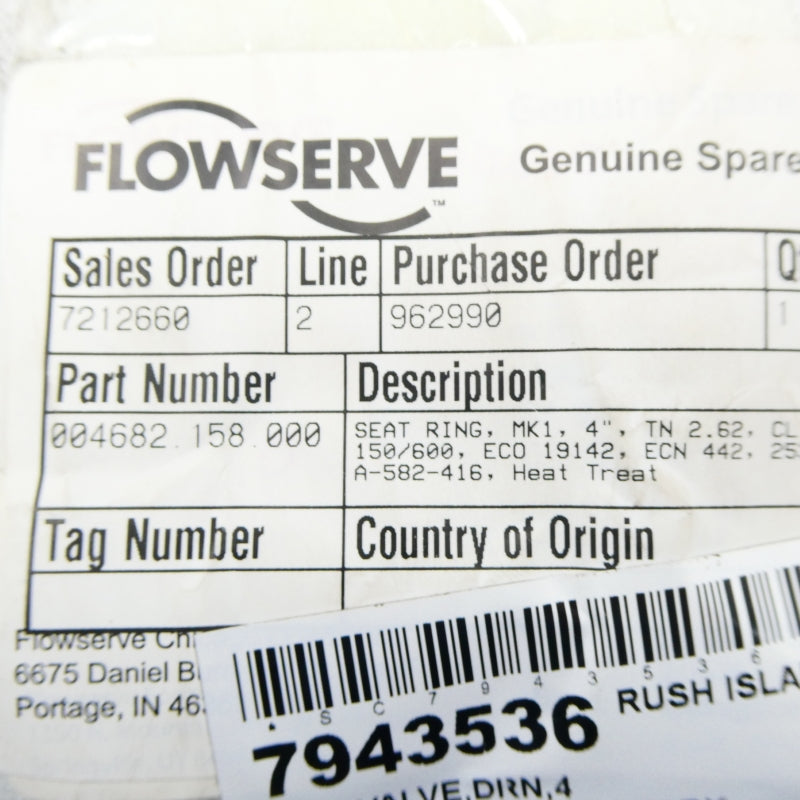 FLOWSERVE 004682.158.000 NSMP