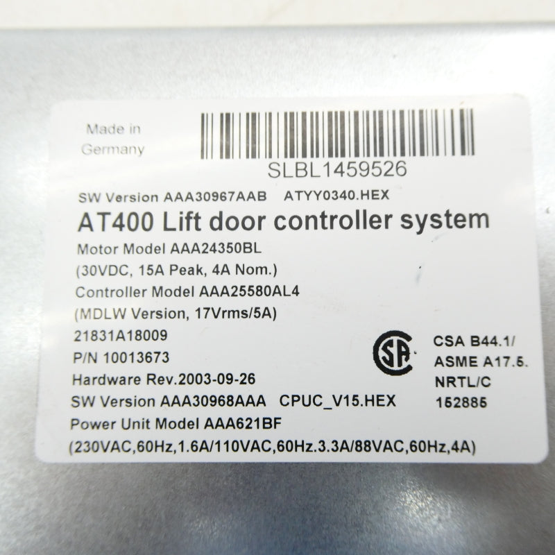 OTIS ELEVATOR 10013673 AAA24350BL NSNP