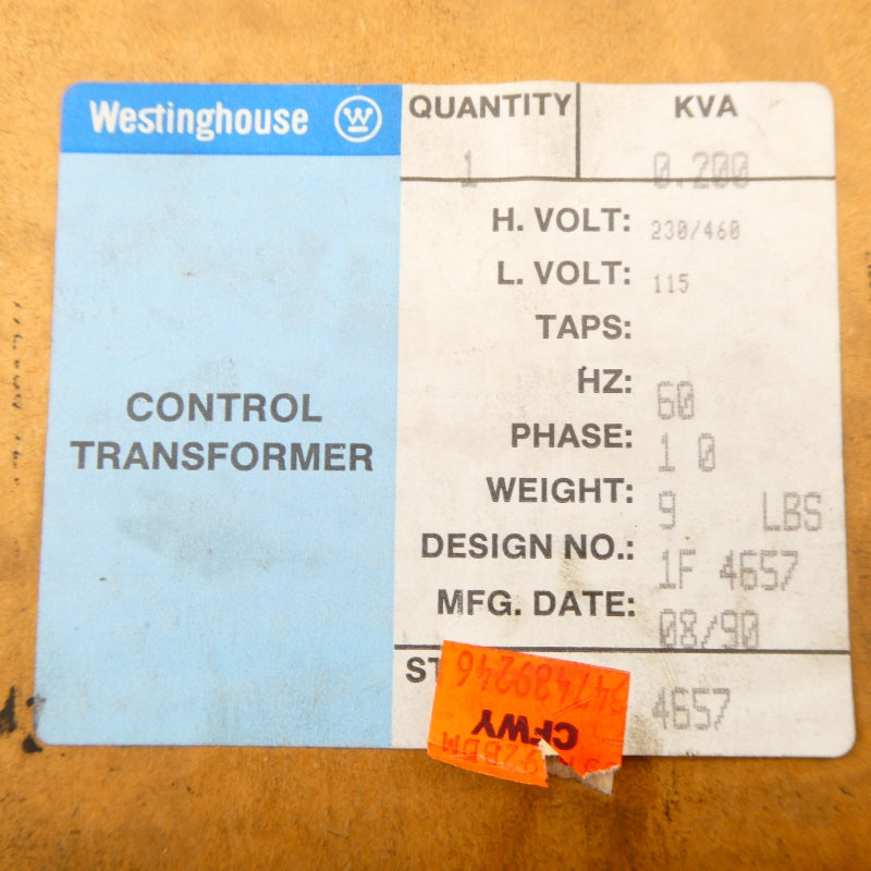 WESTINGHOUSE 1F4657 230/460V NSFS