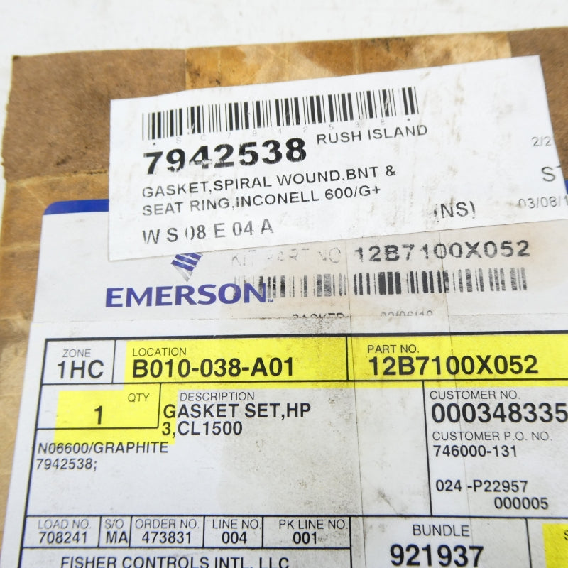 EMERSON 12B7100X052 NSFS