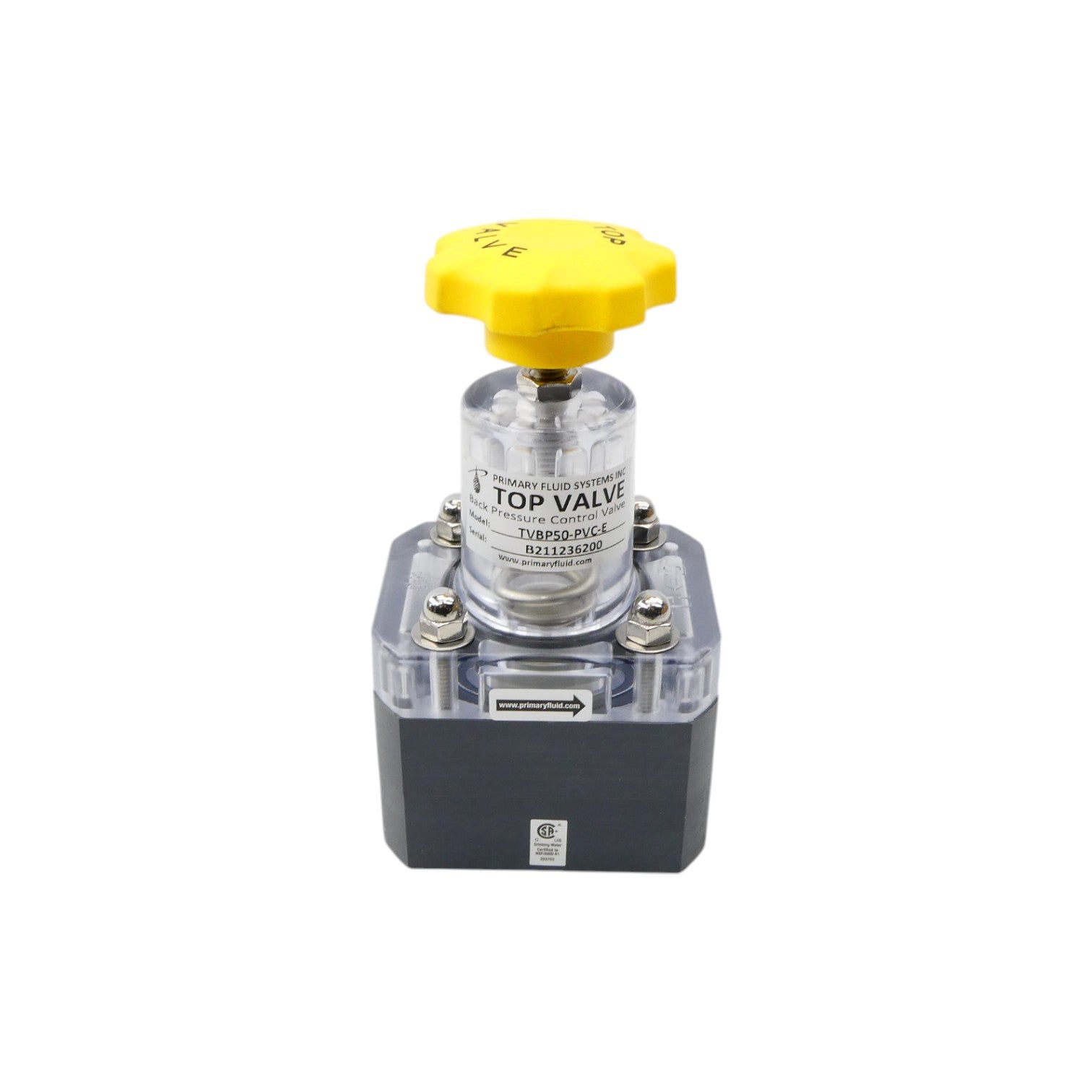 PRIMARY FLUID SYSTEMS TVBP50-PVC-E NSNP