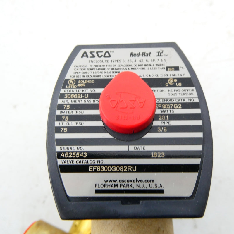 ASCO EF8300G082RU 120V 75PSI 3/8" NSNP