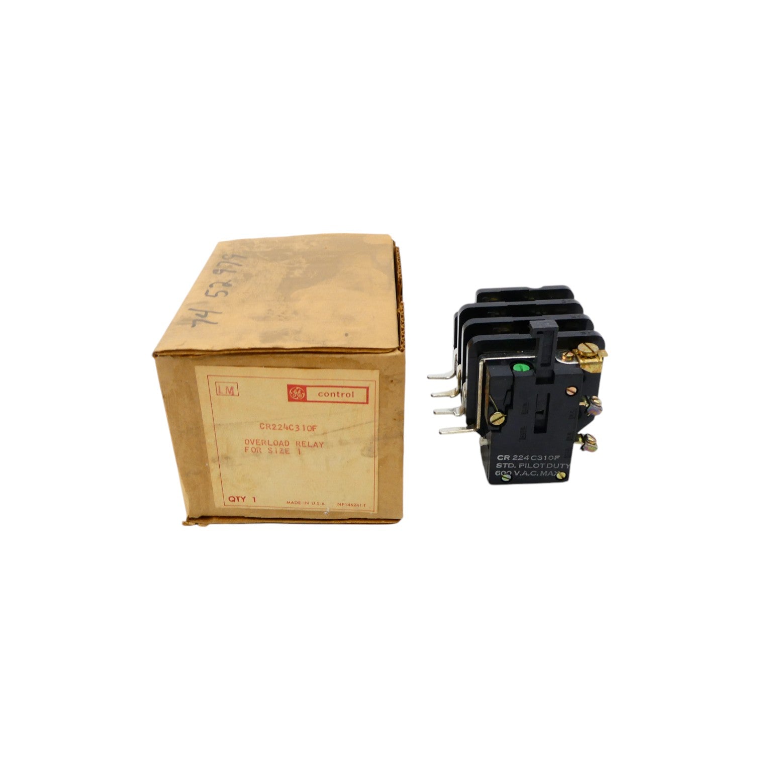 GENERAL ELECTRIC CR224C310F 600VAC NSMP
