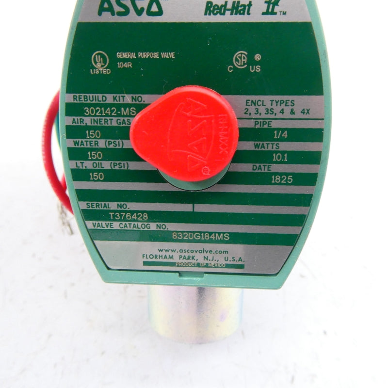 ASCO 8320G184MS 110/120V 150PSI 1/4" NSMP