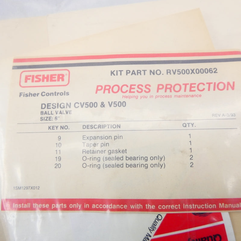 FISHER RV500X00062 NSMP