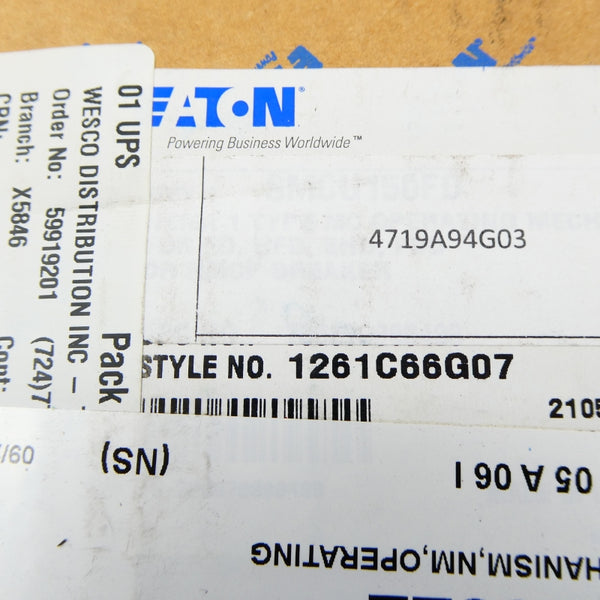 EATON 4719A94G03 1261C66G07 NSFS