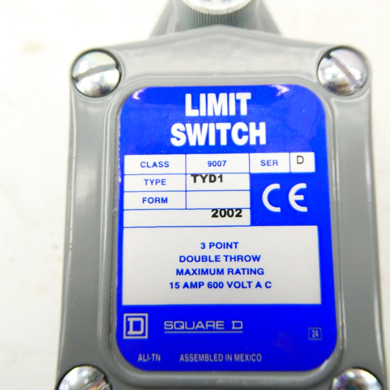 SQUARE D 9007TYD1 SER. D 600VAC 15A NSMP