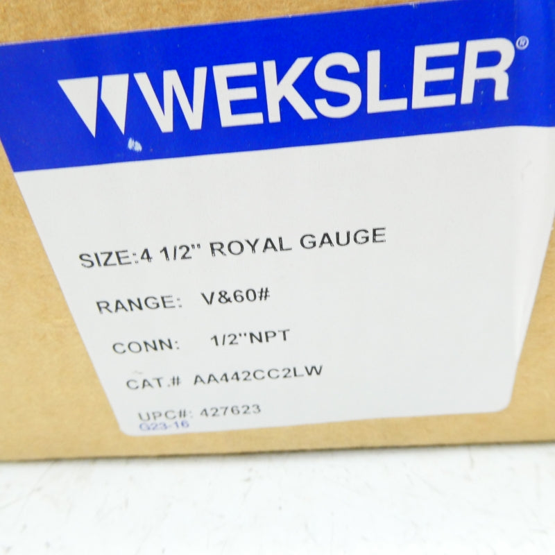 WEKSLER AA442CC2LW 60PSI 4-1/2" NSMP