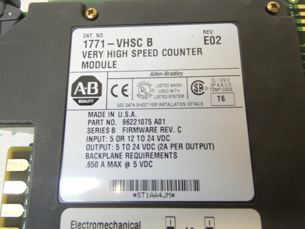 ALLEN BRADLEY 1771-VHSC SER. B 12-24VDC REV. E02 NSNP
