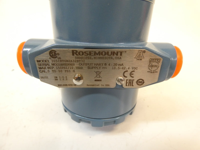 ROSEMOUNT 3051HTGB2A32BT32 10.5-42.4VDC 150PSI NSNP