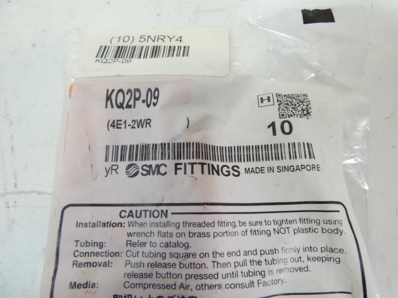 SMC KQ2P-09 (PKG OF 10) NSMP