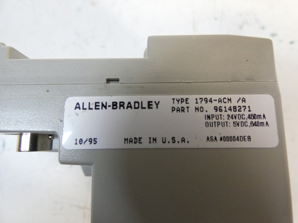 ALLEN BRADLEY 1794-ACN SER. A 24VDC NSNP