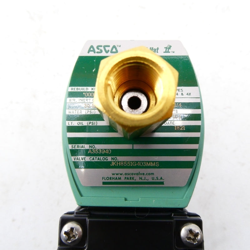 ASCO JKH8551G403MMS 110/120V 30PSI 1/4" NSMP