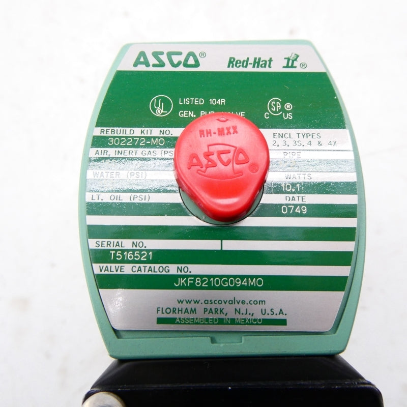 ASCO JKF8210G094MO 110/120V 150PSI 1/2" NSMP